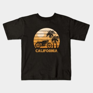 Retro Sunset California Rider Kids T-Shirt